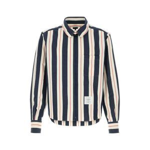 Thom Browne Men Embroidered Jersey Shirt